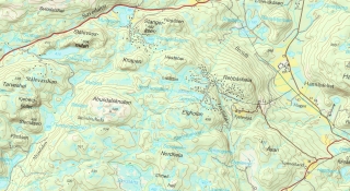 Raster Kart for Fjellestad området